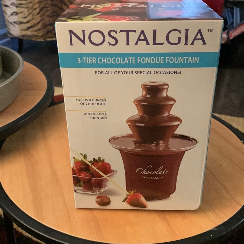 3 tier chocolate fondue fountain